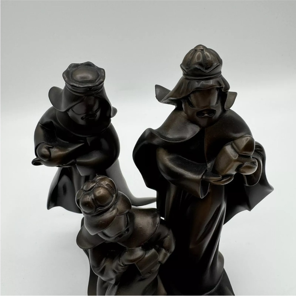 PartyLite Holy Night Three Kings Tealight Holder P9431 Bronze Christmas Wise Men - Picture 9 of 15